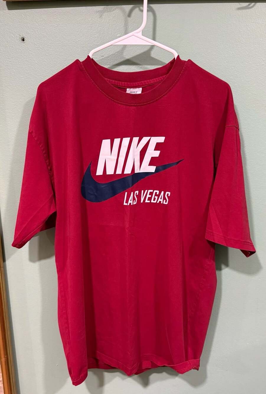 Nike Las Vegas T-Shirt Size L Red Just Do It